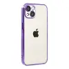 İphone 15 Razer Lensli Silikon - Mor