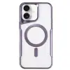İphone 16 Kılıf Boyi Magsafe Silikon Kapak - Derin Mor