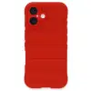 İphone 16 Kılıf Optimum Silikon - Kırmızı
