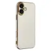 İphone 16 Kılıf Volet Silikon - Beyaz