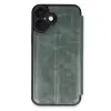 İphone 16 Plus Kılıf Flip Cover - Koyu Yeşil