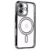 İphone 16 Plus Kılıf Joke Simli Magneticsafe Kılıf - Siyah