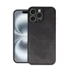 İphone 16 Pro Kılıf Aras Deri Kapak - Siyah