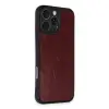 İphone 16 Pro Max Kılıf Aras Deri Kapak - Bordo