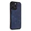 İphone 16 Pro Max Kılıf Aras Deri Kapak - Lacivert