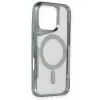 İphone 16 Pro Max Kılıf Boyi Magsafe Silikon Kapak - Gümüş