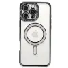 İphone 16 Pro Max Kılıf Joke Simli Magneticsafe Kılıf - Gri
