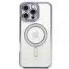 İphone 16 Pro Max Kılıf Joke Simli Magneticsafe Kılıf - Mavi