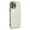 İphone 16 Pro Max Kılıf Volet Silikon - Beyaz