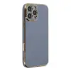 İphone 16 Pro Max Kılıf Volet Silikon - Mavi