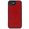İphone 16e Kılıf Aras Deri Kapak - Kırmızı