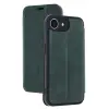 İphone 16e Kılıf Flip Cover - Koyu Yeşil