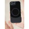 İphone 16e Kılıf Maya Karbon Kapak - Siyah