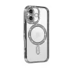 İphone 17 Joke Simli Magneticsafe Kılıf - Gümüş