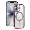 İphone 17 Joke Simli Magneticsafe Kılıf - Pembe
