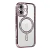 İphone 17 Joke Simli Magneticsafe Kılıf - Pembe