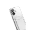 İphone 17 Kart Şeffaf Silikon - Şeffaf