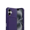 İphone 17 Kelvin Kartvizitli Silikon - Derin Mor