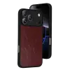 İphone 17 Pro Aras Deri Kapak - Bordo