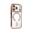 İphone 17 Pro Joke Simli Magneticsafe Kılıf - Turuncu