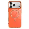 İphone 17 Pro Live Diamond Magsafe Kapak - Turuncu
