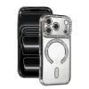 İphone 17 Pro Max Joke Simli Magneticsafe Kılıf - Gümüş