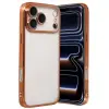 İphone 17 Pro Razer Lensli Silikon - Turuncu
