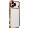 İphone 17 Pro Razer Lensli Silikon - Turuncu