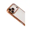 İphone 17 Pro Razer Lensli Silikon - Turuncu