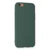 İphone 6 Kılıf Nano İçi Kadife Silikon - Koyu Yeşil