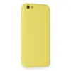 İphone 6 Kılıf Nano İçi Kadife Silikon - Sarı