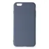 İphone 6 Plus Kılıf Nano İçi Kadife Silikon - Gri