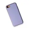 İphone 7 Kılıf Coco Deri Silikon Kapak - Açık Lila