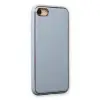 İphone 7 Kılıf Coco Deri Silikon Kapak - Açık Mavi