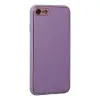 İphone 7 Kılıf Coco Deri Silikon Kapak - Lila