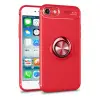 İphone 7 Kılıf Range Yüzüklü Silikon - Kırmızı