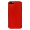İphone 7 Plus Kılıf Coco Deri Silikon Kapak - Kırmızı