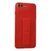 İphone 7 Plus Kılıf Coco Deri Standlı Kapak - Kırmızı