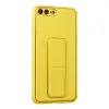 İphone 7 Plus Kılıf Coco Deri Standlı Kapak - Sarı
