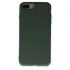 İphone 7 Plus Kılıf Nano İçi Kadife Silikon - Koyu Yeşil