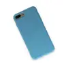 İphone 7 Plus Kılıf Nano İçi Kadife Silikon - Mavi