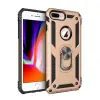 İphone 7 Plus Kılıf Sofya Yüzüklü Silikon Kapak - Gold