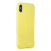 İphone X Kılıf First Silikon - Sarı