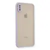 İphone X Kılıf Montreal Silikon Kapak - Mor
