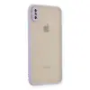 İphone X Kılıf Montreal Silikon Kapak - Mor