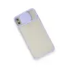 İphone X Kılıf Palm Buzlu Kamera Sürgülü Silikon - Lila