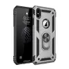 İphone X Kılıf Sofya Yüzüklü Silikon Kapak - Gümüş