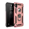 İphone X Kılıf Sofya Yüzüklü Silikon Kapak - Rose