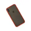 İphone Xs Max Kılıf Montreal Silikon Kapak - Kırmızı