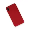 İphone Xs Max Kılıf Nano İçi Kadife Silikon - Kırmızı